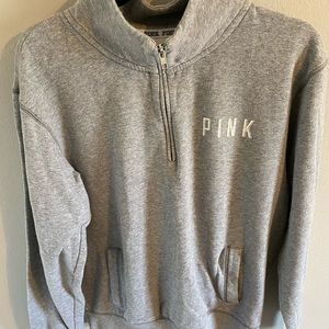 Half Zip PINK Sweatshirt
